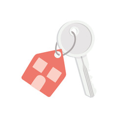 red keychain illustration