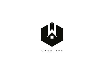 Home Sales and Rental Agency Logo Design. Creative vector based icon template.