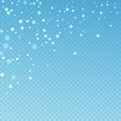 Magic stars random Christmas background. Subtle fl