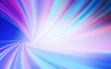 Light Pink, Blue vector blurred shine abstract texture.