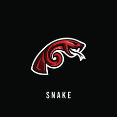 Obraz premium Snake pistol e-sport logo design inspiration