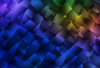 Dark Blue, Yellow vector background in polygonal style.