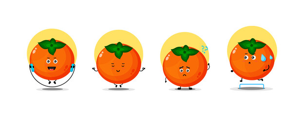 Cute persimmon character collection