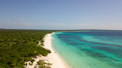 beach with sky in bahia de las aguilas