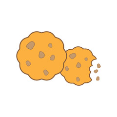 Cookie icon design. isolated on white background vector illustration