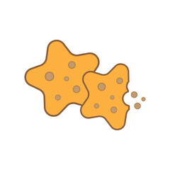 Cookie icon design. isolated on white background vector illustration