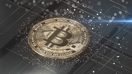 4K, Hi-res photos of Bitcoin, the most popular and profitable cryptocurrency. Perfect for editorial photos and more. © DrawKit