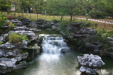 a Water pond in garden, Chinese garden 27 Dec 2004