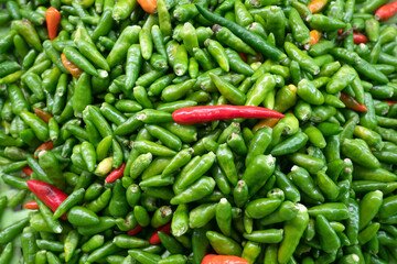Chilli vegetable pattern for background.
