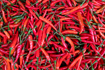 Fototapeta premium Chilli vegetable pattern for background.