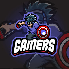 Fototapeta na wymiar Gamers Esport logo