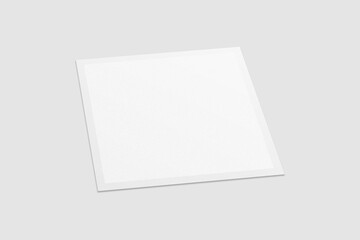 Blank Polaroid For Photo Frame Mockup. 3D Render.