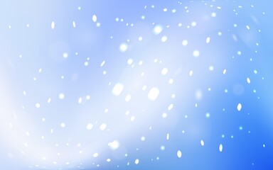 Light BLUE vector texture with colored snowflakes.