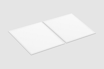 Blank Polaroid For Photo Frame Mockup. 3D Render.