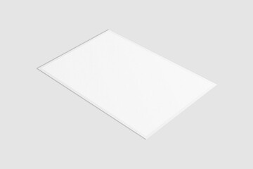 Blank Polaroid For Photo Frame Mockup. 3D Render.