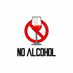 vector sign prohibiting drinking alcoholic beverages