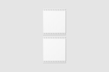 White Film Strip For Photo Mockup. 3D Render.