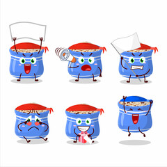 Mascot design style of sesame seeds character as an attractive supporter