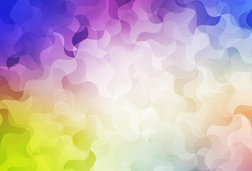 Light Multicolor vector shining triangular backdrop.