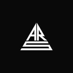 ARS letter logo creative design. ARS unique design
