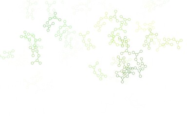 Light Green vector background with forms of artificial intelligence.