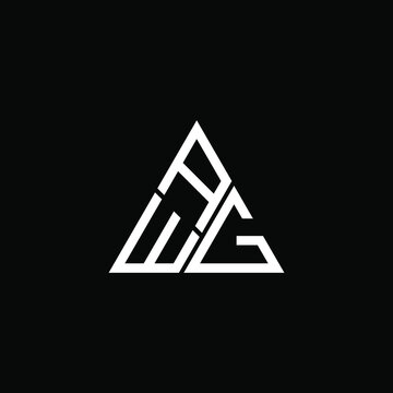 AWG letter logo creative design. AWG unique design
