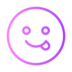 Fototapeta premium wink gradient icon