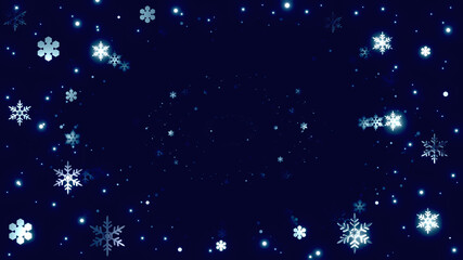 宇宙のような雪の結晶の壁紙 © RannaLinne