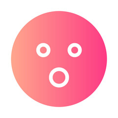 astonished gradient icon