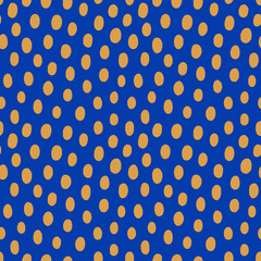 Tupfen-handgezeichnetes nahtloses Muster. Abstract Vector Hintergrund im zeitgenössischen Stil. Einfacher Punkt und Spots