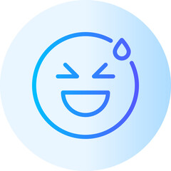 grinning gradient icon