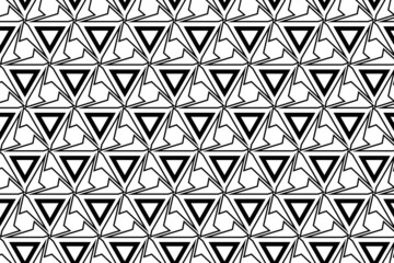 Geometric pattern for multiple usage. Repeating geometric tiles with linear triangles. Vector illustration