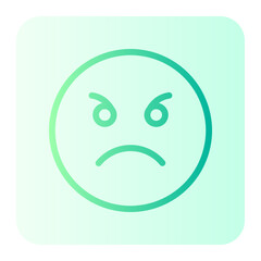 angry gradient icon