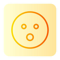 astonished gradient icon