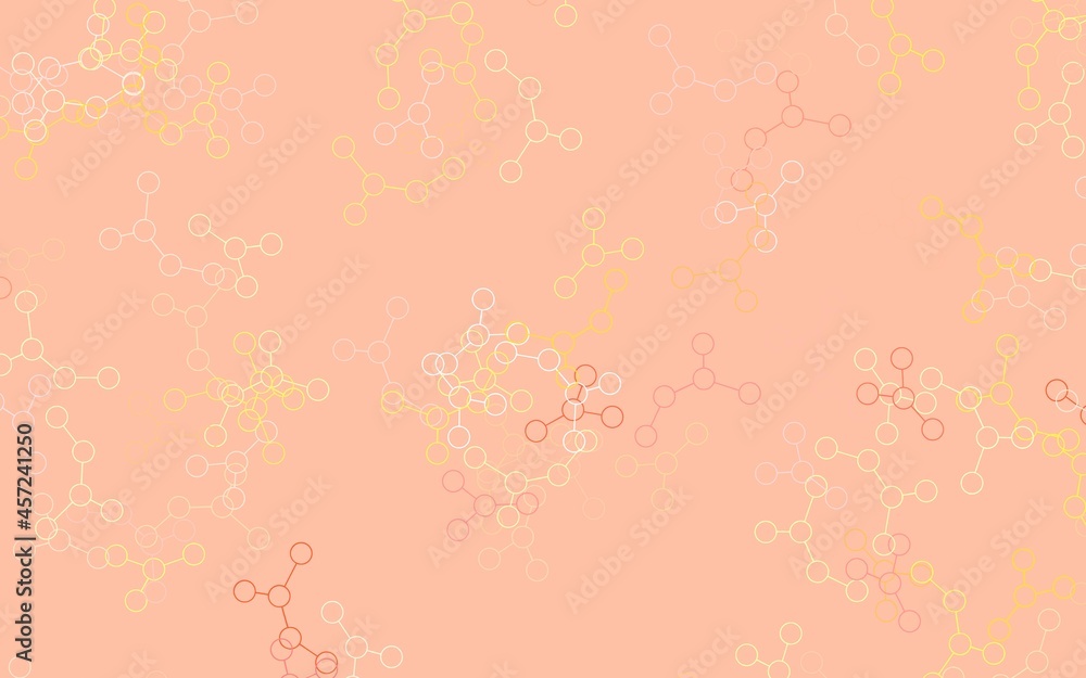 Aufkleber light orange vector texture with artificial intelligence concept.