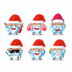 Santa Claus emoticons with pinto beans cartoon character