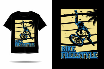 Bike freestyle silhouette t shirt design