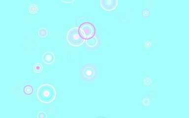 Light Green, Red vector pattern with spheres.