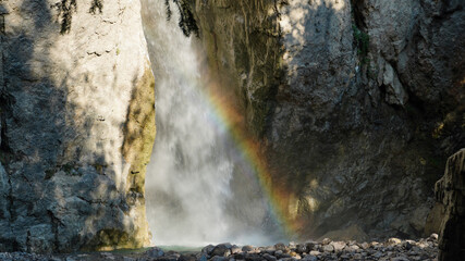 Fototapeta na wymiar waterfall north Italy
