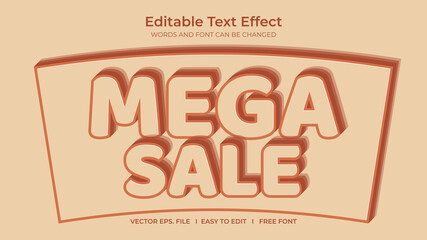 Mega sale text effect