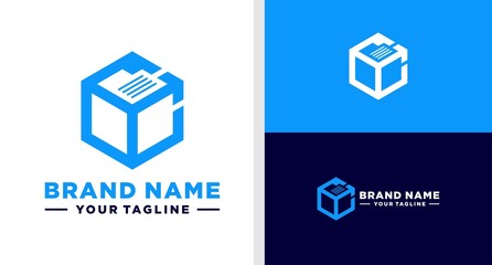 DELIVERY APP LOGO DOCUMENT TECHNOLOGY EDITABLE