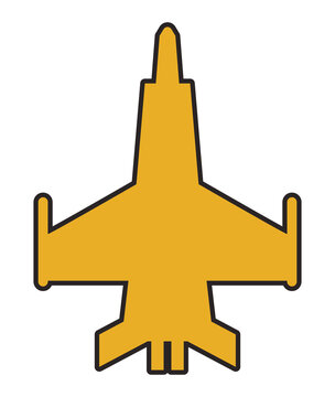 golden airplane emblem
