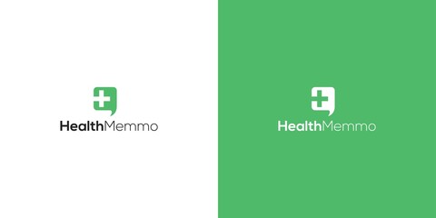Modern and elegant health memo logo design 2