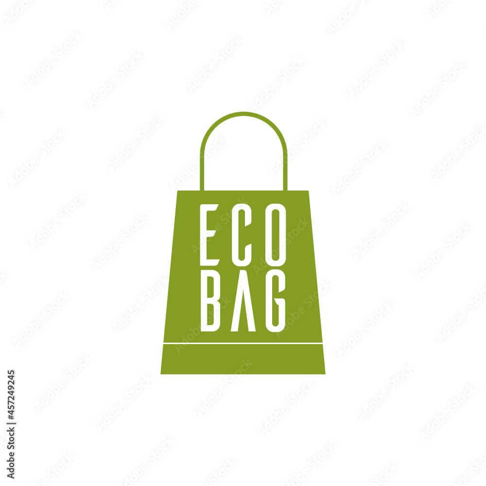 Poster Eco bag icon isolated on background