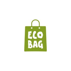 Eco bag icon isolated on background