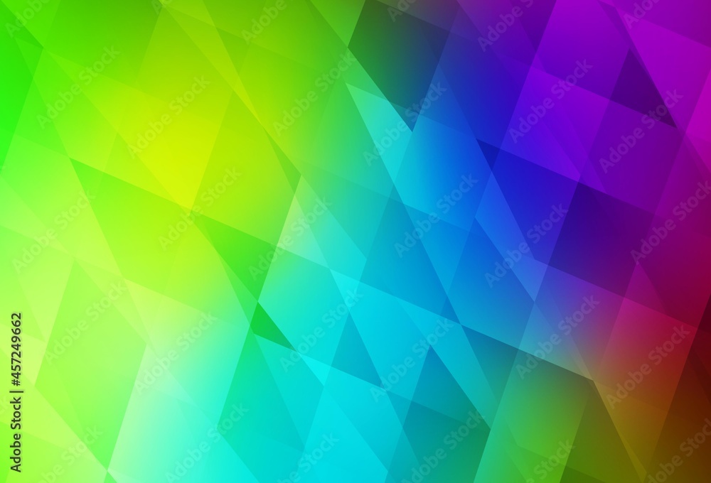 Wall mural dark multicolor vector background with rectangles.