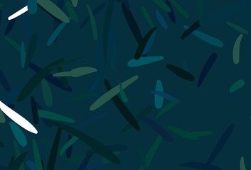 Dark Blue, Green vector pattern with sharp lines.