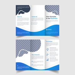 corporate business trifold promotional  brochure 