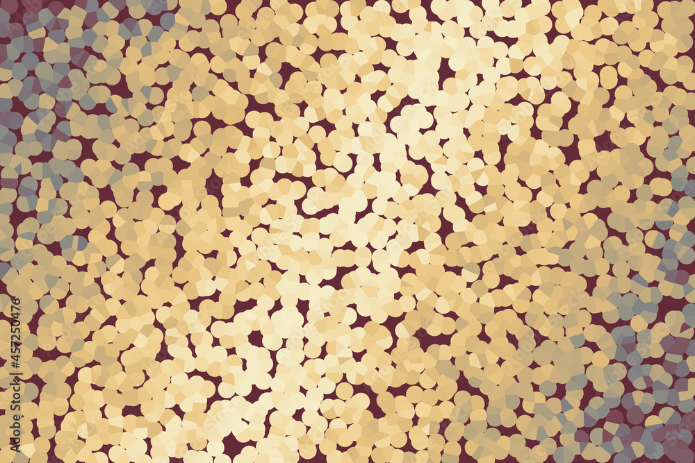 Poster 3d rendering of many small white dots on a brown background