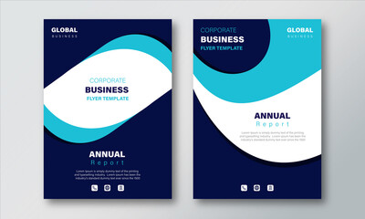 Annual Report Layout Design Template. Corporate Business flyer Background,  Catalog, Cover, Booklet, Brochure, Magazine, Poster, Corporate Presentation, Portfolio, Banner, Web, Design Concept Idea.